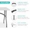 Best Choice Products 8ft Plastic Folding Table, Indoor Outdoor Heavy Duty Portable w/ Handle, Lock for Picnic